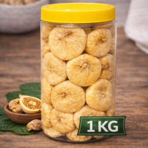 Dalında Kurumuş Sarı Ballı İnce Kabuklu Kuru İncir – 1 KG