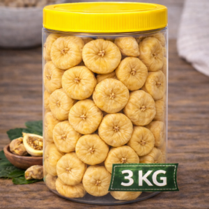 Dalında Kurumuş Sarı Ballı İnce Kabuklu Kuru İncir – 3 KG